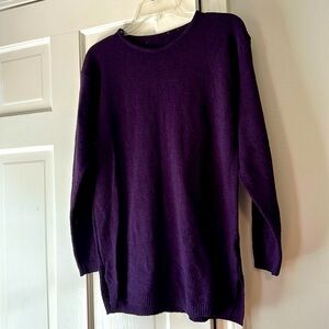 Pretty ladies deep purple sweater
